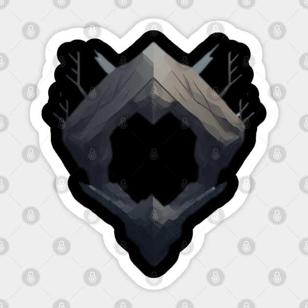 Ancient Stone Mask Sticker by ABDst